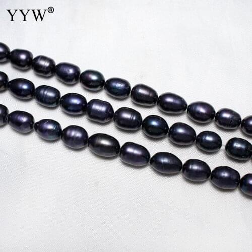 14.7inch Dark Purple Freshwater Pearl Beads 10-11mm 100% Natural Freshwater Pearl Beads For Jewelry Making DIY Bracelet Necklace