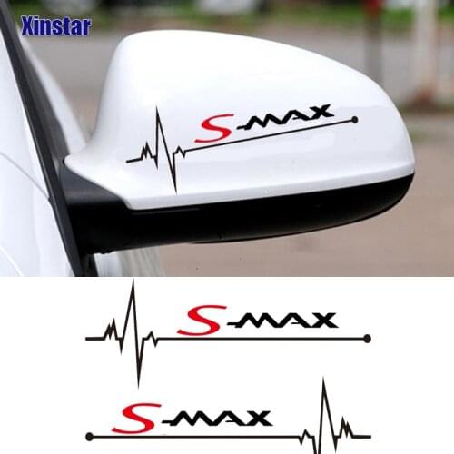 2pcs Car Rearvie Mirror Sticker For Ford Smax S-MAX