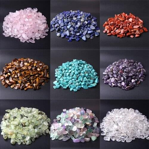 5-8mm Natural Crystal Gravel Specimen Rose Quartzs Amethysts Home Decor for Aquarium Healing Energy Stone Rock Minerals No Hole