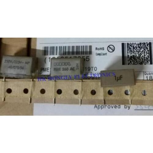 5PCS PME260AC PME 260 AC PME260 1UF 250V-/125V - MP P=20.3mm Film Capacitor