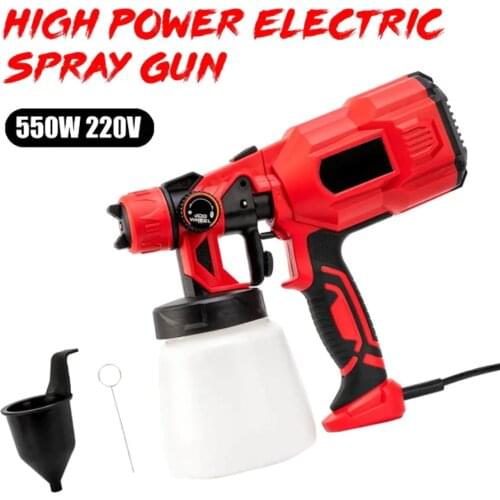 550W 220V 800ML Spray Gun Paint 1.8MM Nozzle High Power Spay Guns Home Electric Paint Sprayer Easy Spraying Cleanning