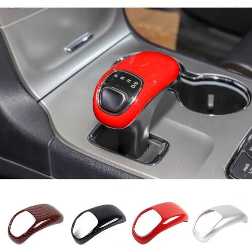 ABS Gear Shift Knob Cover Trim Fit for Jeep Grand Cherokee 2014-2015 Chrysler 300C 2012-2014 Interior Car Accessories