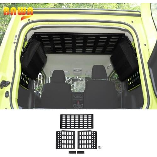 BAWA Car Trunk Organizers Storage Rack For Suzuki Jimny 2019 2020 2021 Aluminum Alloy Expansion Shelf Accessories for Jimny