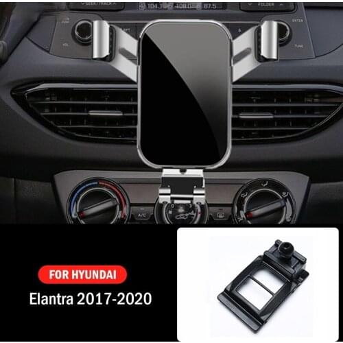 Car Mobile Phone Holder Mounts GPS Stand Gravity Navigation Bracket For Hyundai Elantra 2017 2018 2019 2020 Car Accessories