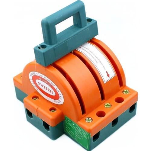 Two-way double-switching knife switch 3P 32A 63A 100A 160A 225A household electrical reverse knife switch 220V