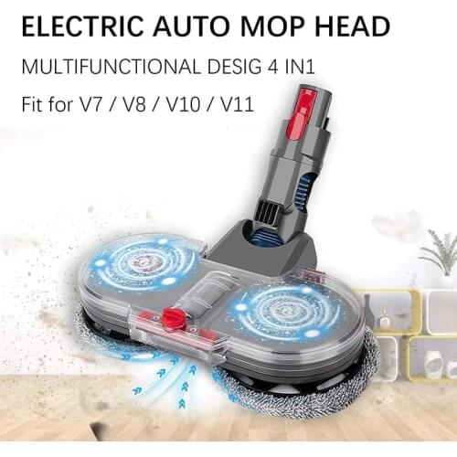 Electric Mopping Vacuum Brush and Cleaner Cleaning Cloth for Dyson V7 V8 V10 V11 Replaceable Parts with Water Tank Set