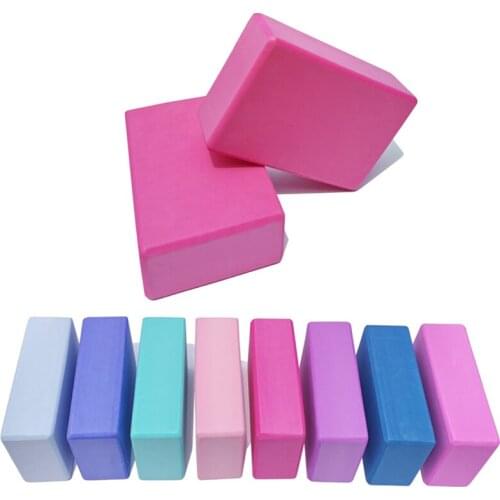 EVA Gym Blocks Foam Brick Training Exercise Fitness Set Tool Yoga Bolster Pillow Cushion Stretching Body Shaping Health 1pcs