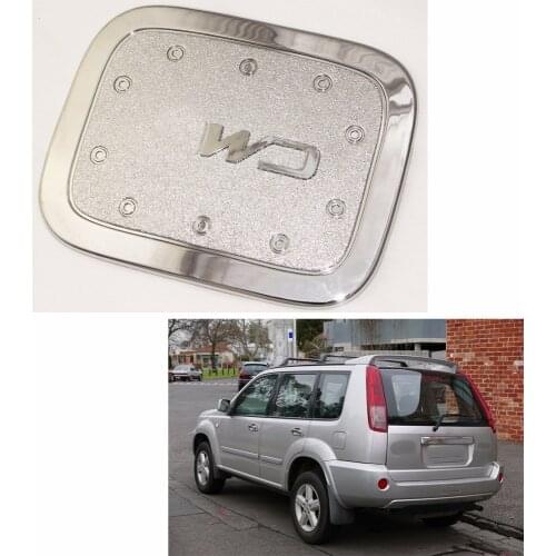 1PCS ABS Chrome plated FOR Nissan X-Trail 2000-2010 T30 Accessories Fuel Tank Cap Cover