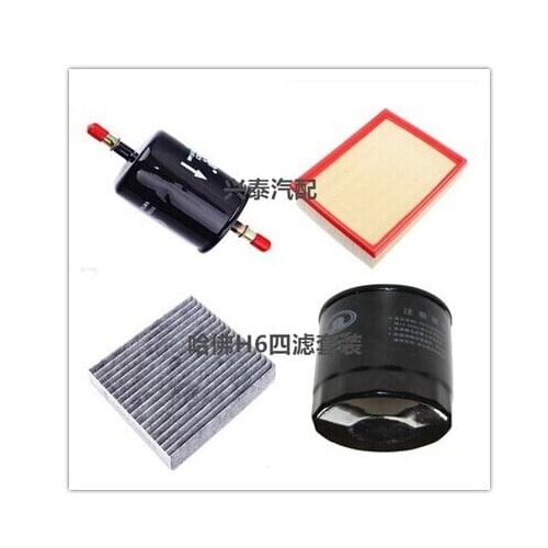 Used for Haval H6 four filter Kit Cabin Air Filter air conditioning + air + oil + Fuel car
