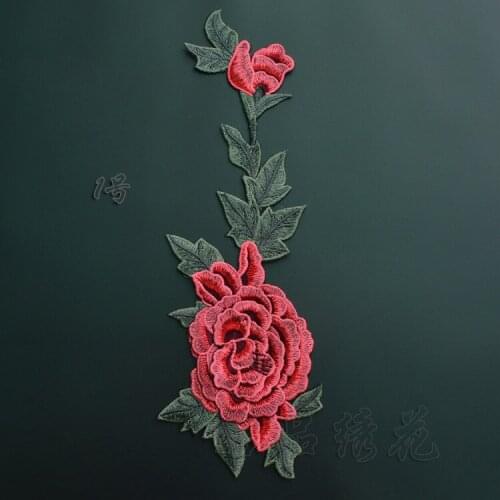 Exquisite three-dimensional embroidery embroidered cloth affixed to the national wind high quality computer embroidery accessori