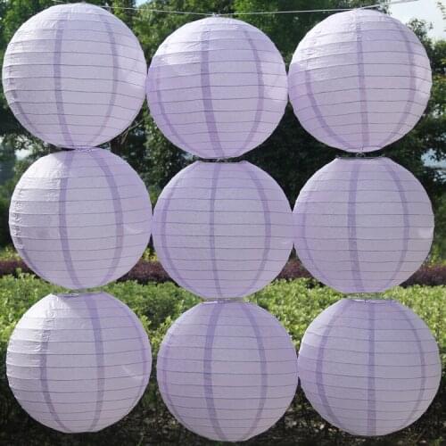 10-40cm (4~16Inch )China purple round paper lanterns decorative backdrop wedding supplies wedding party Lamps celebration DIY