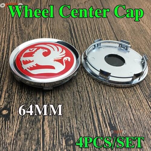 RED 4pcs/set Vauxhall Logo for vw Passat B6 B7 CC Car Accessorie 64MM 6.4CM Wheel Center Cap Covers Dust-proof Wheel Hubcap