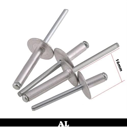 M5 M5*8 M5x8 M5*10 M5x10 M5*13 M5x13 AL Aluminum Large Round Flat Head Self-Plugging POP Leaf Decorative Pull Nail Core Rivet