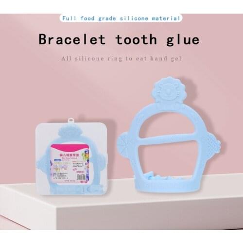Nontoxic Silicone Teethers Baby Kids Child Finger Guard Stop Thumb Sucking Wrist Band Bracelet Tooth Glue