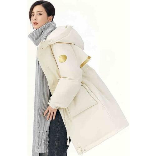 New Thick Warm Down Coats Winter Womens Was Thin Fluffy Hooded Down Coat Female Thicker Warm Down Jacket Down Parkas Wy309