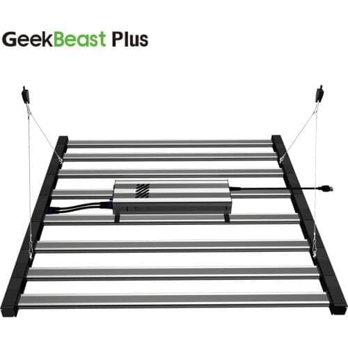 New Arrival Geeklight Geekbeast plus 630 watt 8 bars led grow light bar uv ir separate control for hydroponic systems Veg Bloom