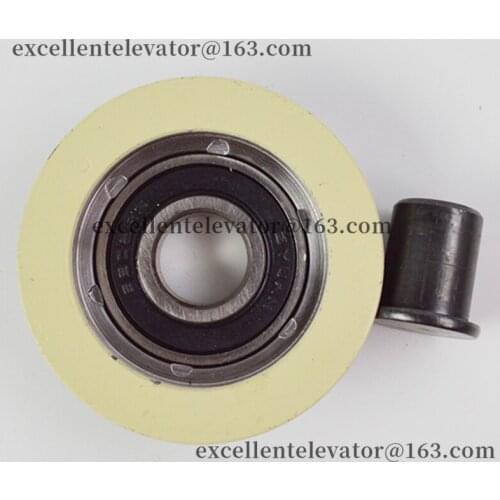OD58mm W16mm Bearing 6202 Elevator Door Hanger Roller With Axle 58*16*6202 58x16x6202 1 Pack=10 Pieces