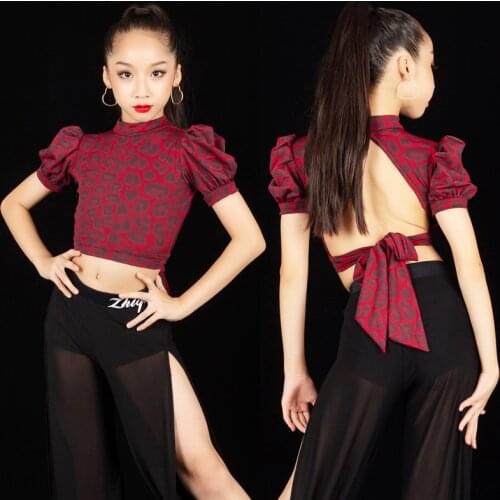 Latin Dance Clothes For Girls Designer Clothing Rumba Outfits Mesh Ballroom Practice Wear Stage Costume Tap Dance Wear JL2039