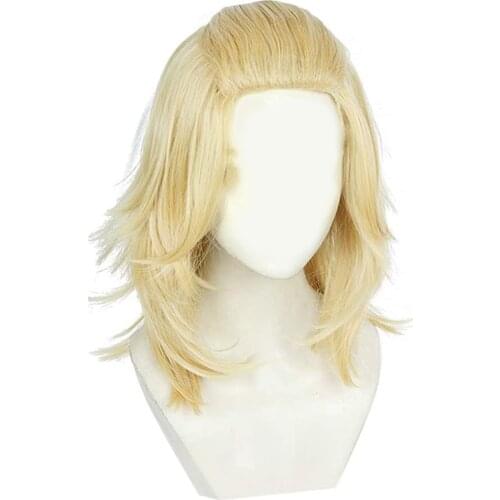 Tokyo Revengers Wig Cosplay Manjirou Sano Hanemiya Kazutora Halloween Party Props Accessories Heat Resistant Synthetic Hair Wigs