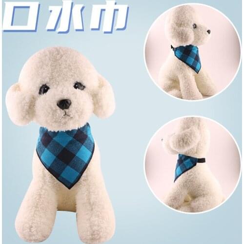 Pet Neckerchief Cat Dog Accessories Scarf Waterproof Printing Bandana Bibs Scarf Collar Pet Saliva Towel Cotton Triangle Towel