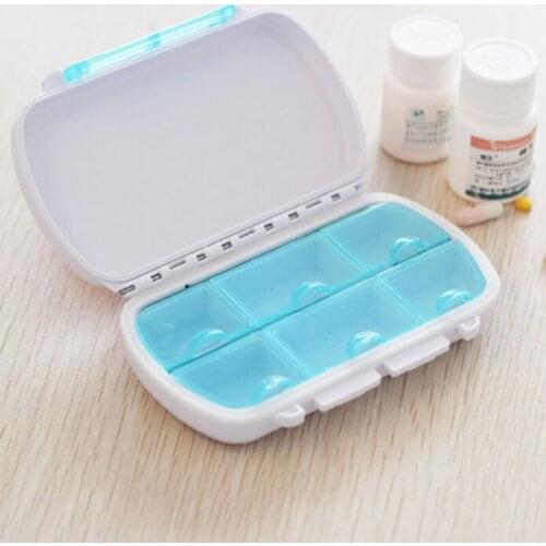6 Slots Portable Medical Pill Box Drug Tablet Medicine Storage Dispenser Holder Case Organizer For Travel