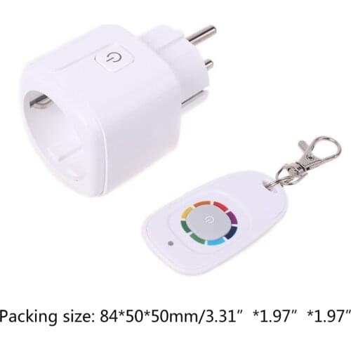 433mhz Wireless RF Remote Control Home Office Smart WiFi Power Timer Socket Outlet EU Plug Retailsale