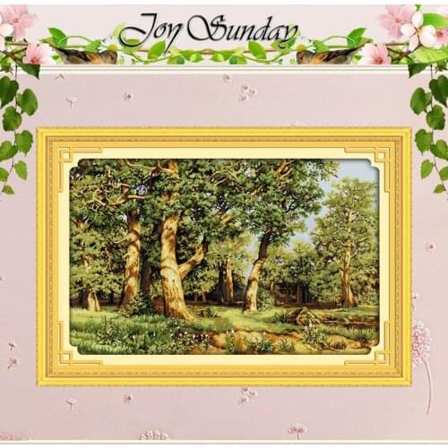 Oak Forest Patterns Counted Cross Stitch 11CT 14CT Cross Stitch Set Wholesale Scenery Cross-stitch Kits Embroidery Needlework
