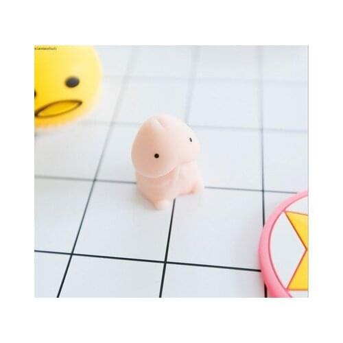 Funny Rebound PU Decompression Toys Slow Rising Stress Relief Toy Hand Squeeze Toys Soothing Mood Massage Pink