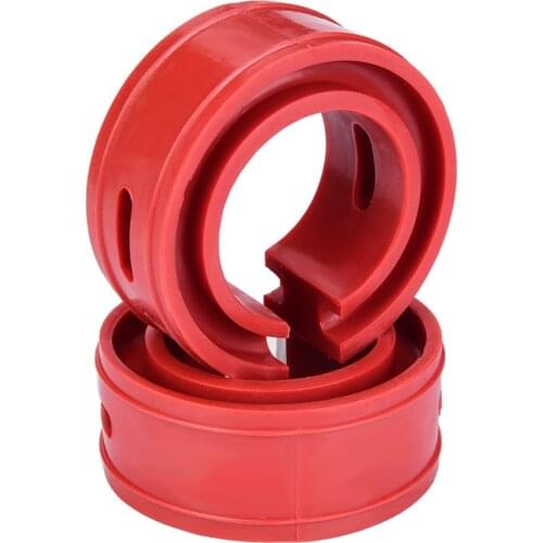 2 pcs Universal Red TPE Car Shock Absorber Spring Bumper Power Auto B B+ C D E F Type Springs Bumpers Cushion