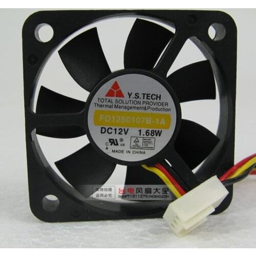 5010 12V 1.68W FD1250107B-1A 5CM Cooling Fan