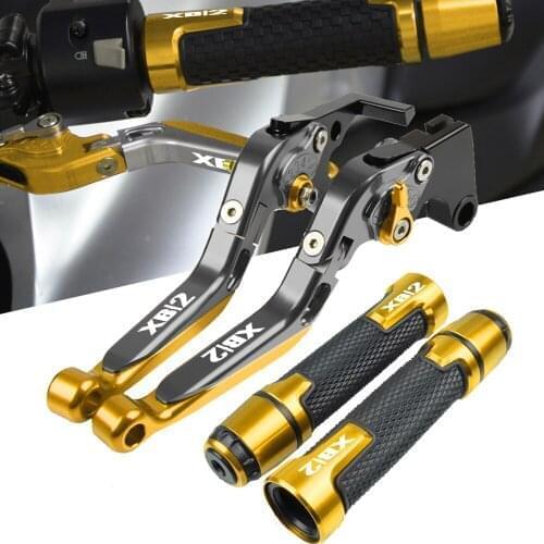 For BUELL XB12R XB12 XB 12 R 2009 Motorcycle Accessories extendable Adjustable Brake Clutch Lever & Handlebar Grip Ends hand bar