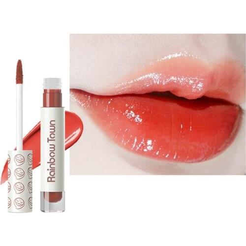 Mirror Lipstick Matte Texture Waterproof Rich Color Lip Glaze High Color Rendering Small and Light Easy to Carry