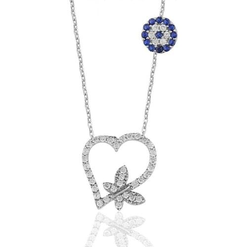 Sterling silver Heart Women Necklace