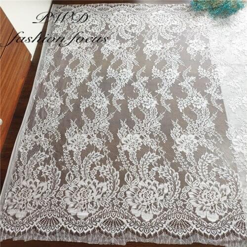 1.5 metre African Lace Fabric 2019 High Quality Tulle Mesh Eyelash lace Fabric French Nigerian Lace Fabric Wedding Lace