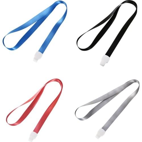 1pc Solid Color Work Card Lanyard Factory Company Employees Staff Card Accessories Neck Strap Hanging Rope Badge Holder Lanyard