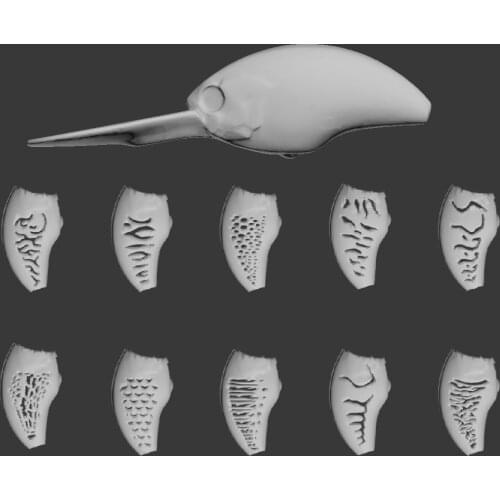 WLure Hard Plastic 3D Stencil for UPC733 V2