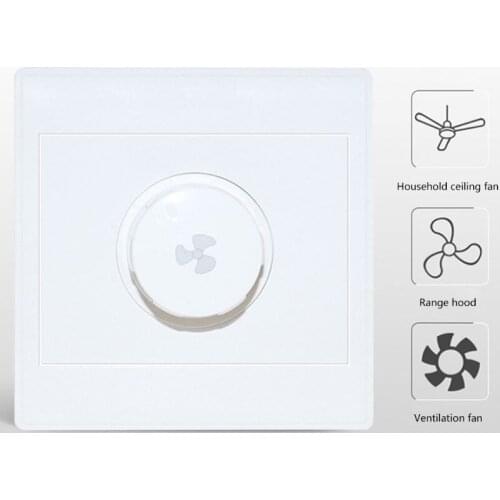 YYSD 86 Type Ceiling Fan Adjustment Stepless Speed Controller Wall Dimmer Switch 220V 10A