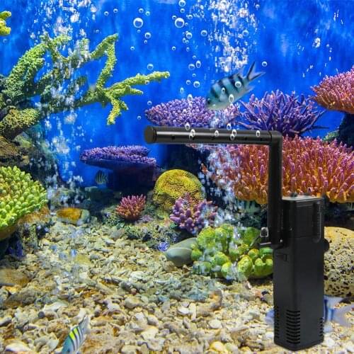 Aquarium Fish Tank Filter Internal Water Submersible Pump Multi-capacity optional for Fish Tank Air Increase Oxygen Spray Tools