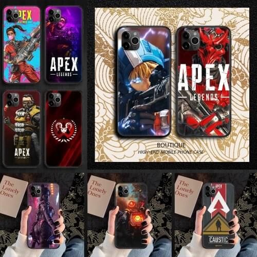 Game Apex Legends Phone Case Cover Hull For iphone 5 5s se 2 6 6s 7 8 12 mini plus X XS XR 11 PRO MAX black trend funda pretty