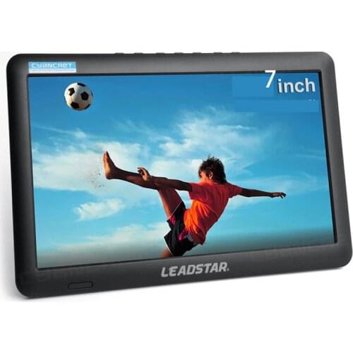 D7 7-Inch Digital And Analog Mini Small Car Tv Support Usb Tf Mp4 H.265 Ac3 Portable Tv Dvb-T2 Atsc Tdt