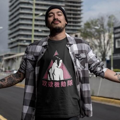 Ghost In The Shell Tshirt Awesome 100 Cotton Short-Sleeve T Shirt Print Summer T-Shirt Men 3xl