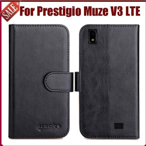Hot Sale! Prestigio Muze V3 LTE Case New Arrival 6 Colors High Quality Flip Leather Protective Cover Phone Bag