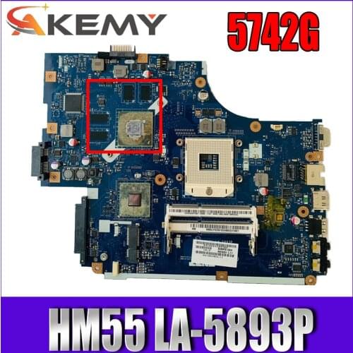 LA-5893P for ACER 5742 5742G 5741 5741G Laptop motherboard HM55 LA-5891P LA-5894P LA-5893P Test OK Mainboard