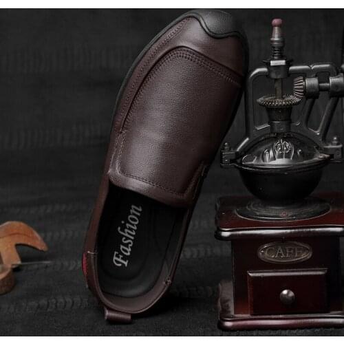 Leisure 2020 hot fashion mens sapato hombre men cuero shoes masculino spring informales flat black sale para sapatos shoe male