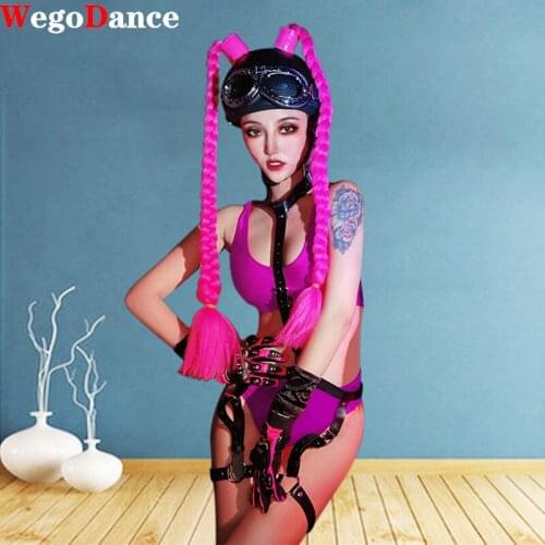 Fashion Women Bikini High Waist Swimsuit Leopard Two Pieces Costume Padded Swimwear Beachwear Nightclub Dancer