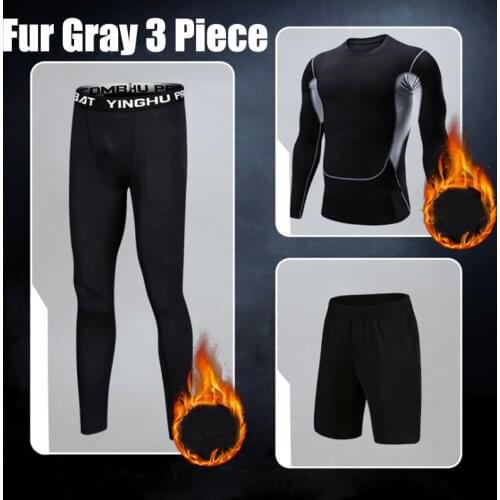 TaoBo Fur Compression Set Men Run Jogging Suits Sport Clothes Short Sleeve T Shirt and Shorts Sportswear Gym Fitness Workout