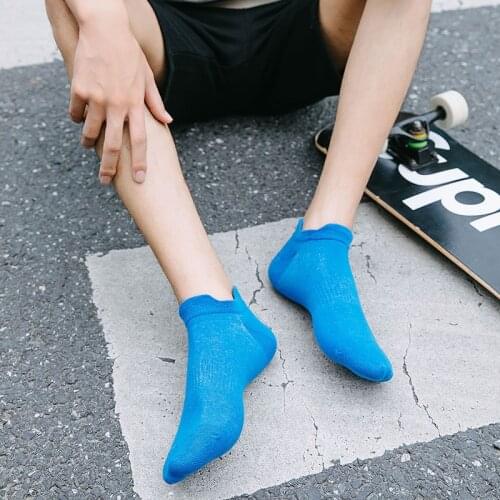 New Sports Mens Socks, Pure Cotton, Breathable, Non-slip, Thickened Ankle Protection, Leisure And Comfort, Deodorant Crew Socks