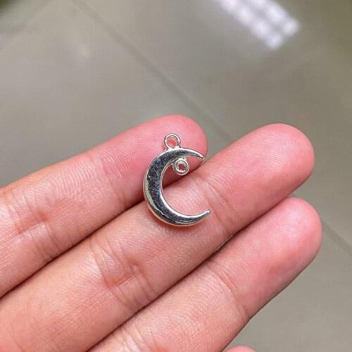 30pcs/lot Crescent moon Charms Pendants For Findings Jewelry Making Diy Necklace Earrings Aesthetic Accessories Handmade Crafts