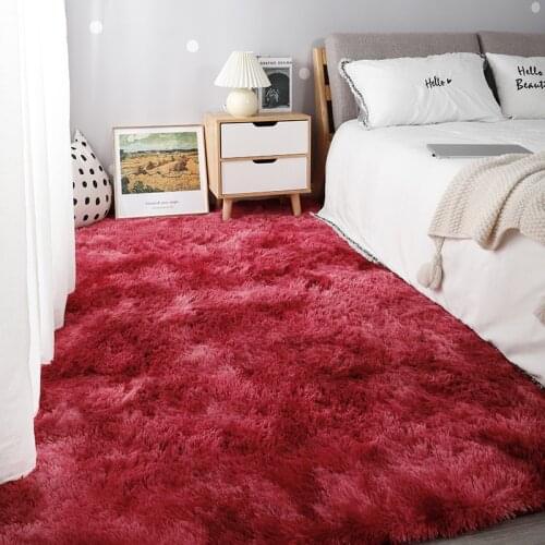 Bedroom Bedside Tie-dye Carpet Household Plush Rug Living Room Balcony Coffee Table Carpet Thick And Soft Rug Home Decor Carpet
