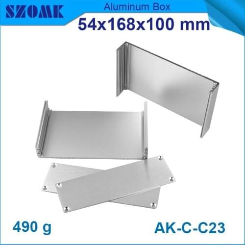 10 pcs/lot LED Supply Project Box 54(H)x168(W)x100(H)mm high quality good sell nice looking aluminum enclosures diy enclosure